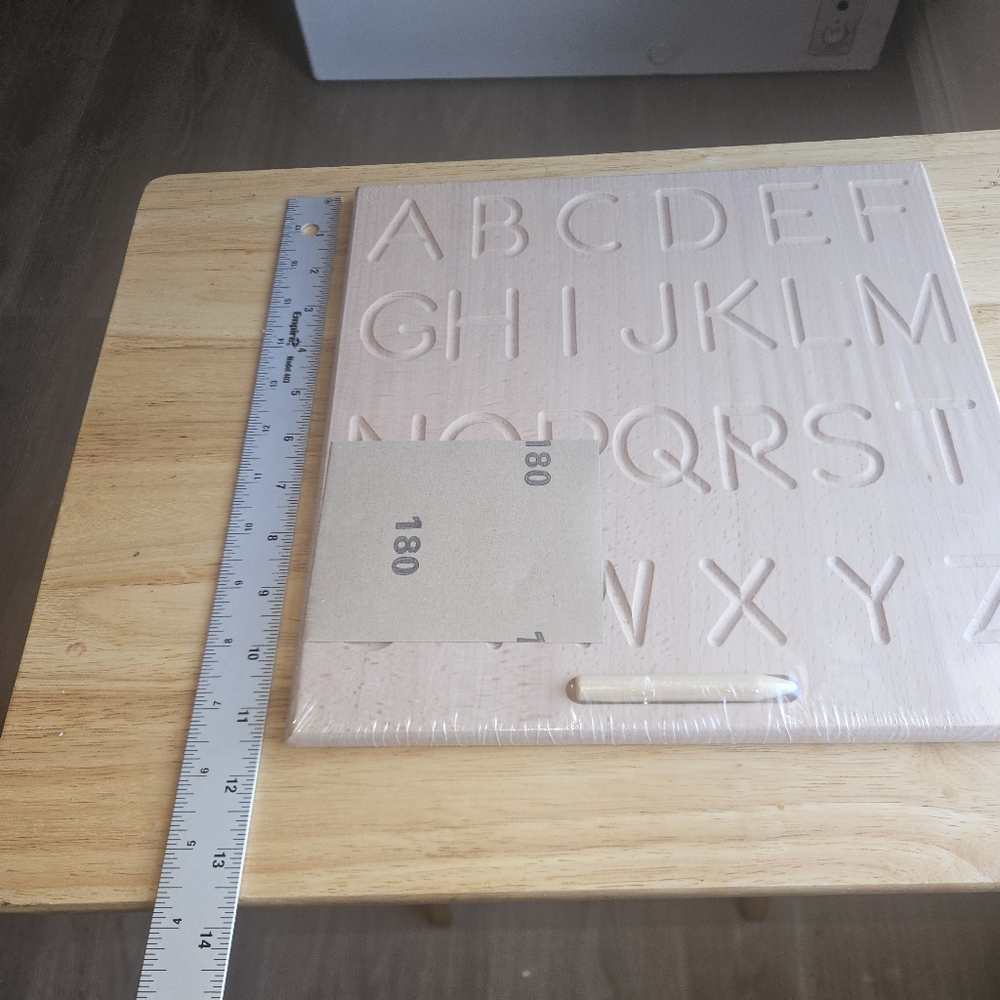 Wooden Montessori Alphabet Tracing Tablet - Picture 3 of 4